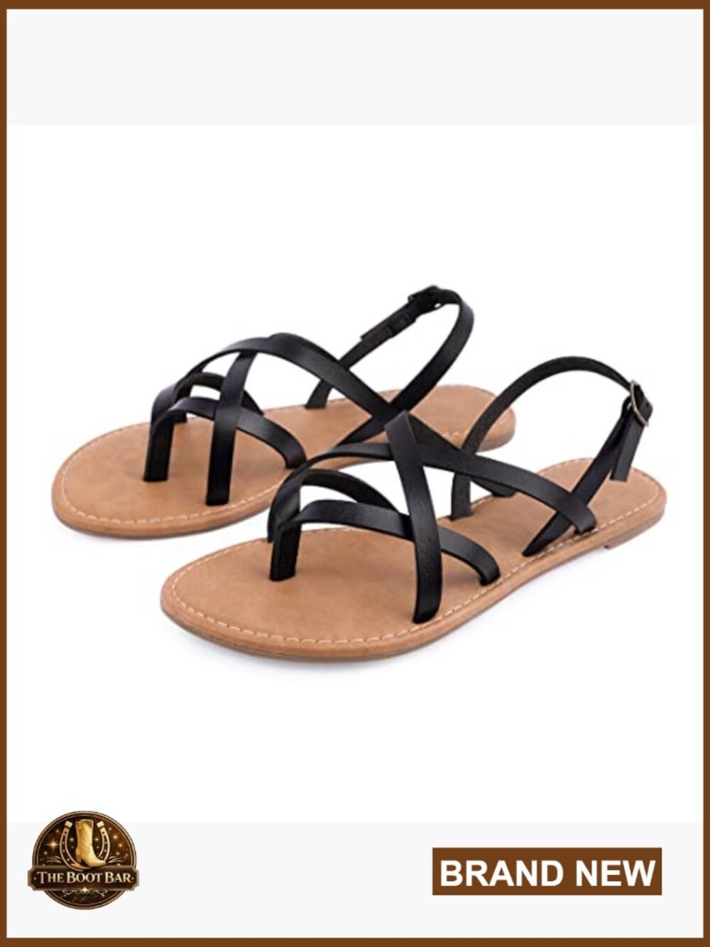 Women's Gladiator Flat Sandals Fisherman Strappy Sandals - Picture 4 of 7